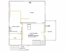 Dpt Sarthe (72), à vendre SAINT CALAIS maison P3, 1/2 chambres, terrain clos 483 m² et sous-sol