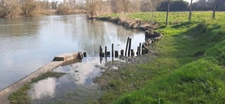 Dpt Sarthe (72), for sale LA CHARTRE SUR LE LOIR land 817 m² edge of Loir (20m) with EDF meter