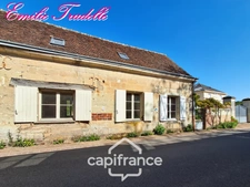 Maison à vendre 4 pièces COUTURE SUR LOIR (41) Longère en pierre – 82 m² – dépendances – jardin sans vis-à-vis 