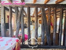 🏡 Longère de caractère du XVe siècle à vendre 5 pièces NUILLE LE JALAIS (72)  – 105 m²- 3ch – Terrain de 1 823 m²