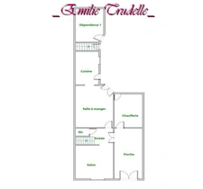 House for sale, 5 rooms (72), 125 m², 3/5 bedrooms, enclosed garden 300 m², outbuildings, Saint-Calais