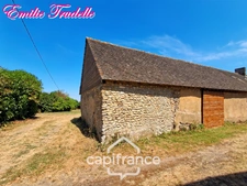 🏡 Longère de caractère du XVe siècle à vendre 5 pièces NUILLE LE JALAIS (72)  – 105 m²- 3ch – Terrain de 1 823 m²