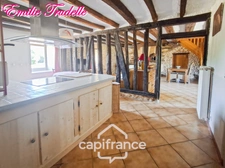🏡 Longère de caractère du XVe siècle à vendre 5 pièces NUILLE LE JALAIS (72)  – 105 m²- 3ch – Terrain de 1 823 m²