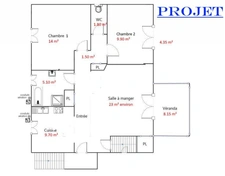 Dpt Sarthe (72), à vendre SAINT CALAIS maison P3, 1/2 chambres, terrain clos 483 m² et sous-sol