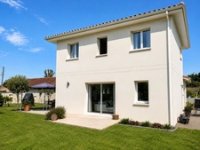 Maison contemporaine de 108 m² avec 3 chambres, double terrasse et garage – à 10 min de Castelnau-de-Médoc