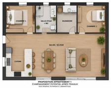 Investissement immobilier – Projet de création de 2 appartements et 2 maisons