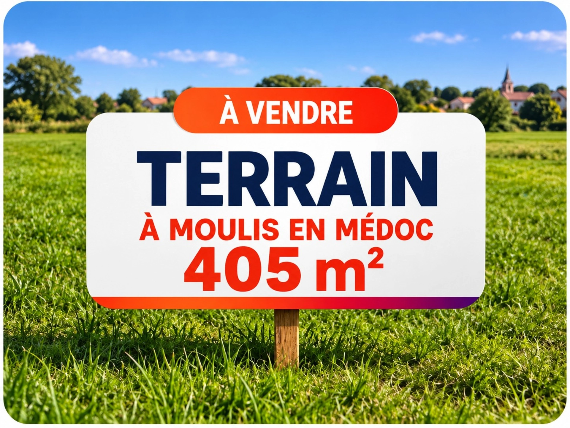 TERRAIN À BÂTIR 405 M² À MOULIS-EN-MÉDOC – EMPLACEMENT PRIVILÉGIÉ · à Moulis en Medoc · 87 000 €