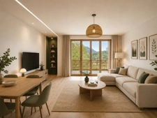 Appartement à vendre 3 pièces en plateau dans résidence entièrement rénovée – Vue Mont-Blanc