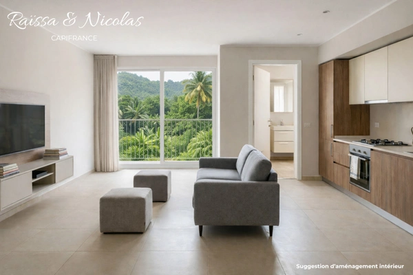 T1 28 m² avec varangue 5,9 m² + parking -  Rémire-Montjoly