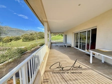 VIGGIANELLO (Corse) : Villa type T3 + appartement T2, grande terrasse, garage fermé et vaste atelier, proche plages et centre-ville