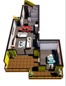AJACCIO (Corse) : Route des sanguinaires, A vendre duplex de type T5, terrasse vue mer