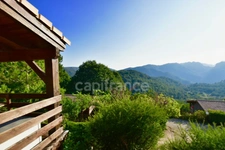 Dpt Corse (20), à vendre EVISA, propriété avec six chalets en bois, terrasse vue panoramique, piscine, parking