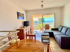 ALBITRECCIA (Corse) Rive-Sud d'AJACCIO: A vendre Appartement Duplex T3 meublé, parking privatif, terrasse vue mer, à 500m de plage