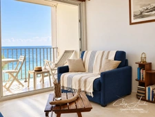 OLMETO - PLAGE (Corse) : Studio en bord de mer avec terrasse, accès direct à la plage