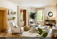 GREZIEU LA VARENNE Plateau  T4/T5 de 110,73 m² avec jardin sud de 84.88 m² avec 2 stationnements