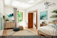 GREZIEU LA VARENNE Plateau  T4/T5 de 110,73 m² avec jardin sud de 84.88 m² avec 2 stationnements