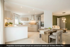 SAINT GENIS LES OLLIERES - Appartement T3 avec grande terrasse, garage et cave 