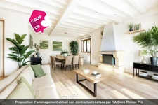 Maison à vendre 5 pièces HYPER CENTRE VAUGNERAY (69) de 120m² habitable + 25m² de pièce borgne avec garage de 60m² sur parcelle de 844m²
