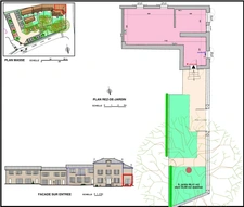 GREZIEU LA VARENNE plateau appartement T3 de 63,59 m² avec jardin de 86.41 m² avec 2 stationnements 