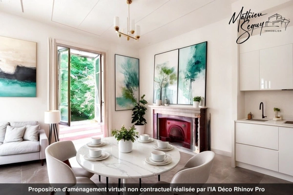 GREZIEU LA VARENNE Plateau  T4/T5 de 110,73 m² avec jardin sud de 84.88 m² avec 2 stationnements