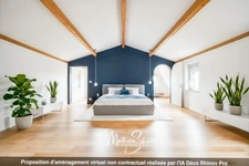 Sur les hauteurs de Thurins - Plateau de 100m² en duplex à aménager avec terrasse, 2 stationnements et 1 cave 