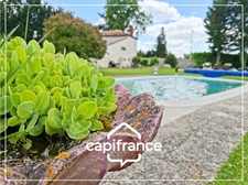 Maison en pierre avec piscine et grand jardin, 3 chambres, dépendances, 200m² à Malause