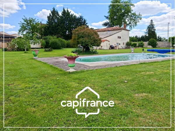 Maison en pierre 200m² avec piscine et grand jardin, 3 chambres à Malause