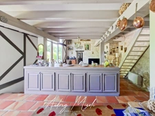 Propriété en pierre 8 pièces, 5 chambres, dépendances, piscine, terrain 7800m²