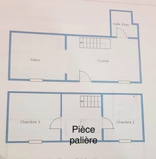 Maison à vendre 4 pièces MOISSON (78) - 2 chambres - cave - extérieur 