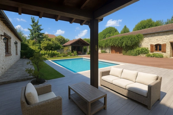 Propriete à vendre 7 pièces JOUY MAUVOISIN (78) - dépendance - garage - parcelle 2500 m² 