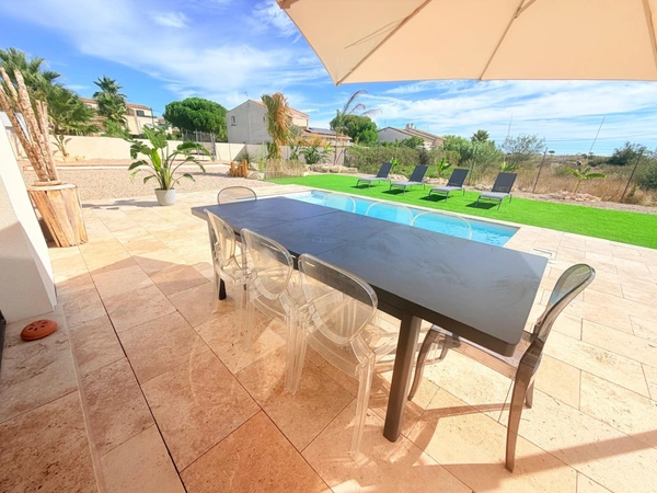 🏡 MARSEILLAN – VILLA CONTEMPORAINE NEUVE de 2026 - 4 CHAMBRES, PISCINE & TERRAIN DE PETANQUE - PARCELLE 996 M² 