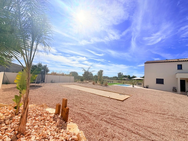 🏡 MARSEILLAN – VILLA CONTEMPORAINE NEUVE de 2026 - 4 CHAMBRES, PISCINE & TERRAIN DE PETANQUE - PARCELLE 996 M² 