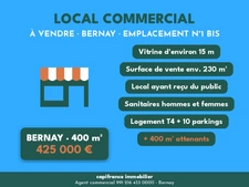 Local/bureau à vendre BERNAY (27)