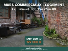 MURS COMMERCIAUX BAR – RESTAURANT – HÔTEL AVEC LOGEMENT – PAYS D'AUGE (61)