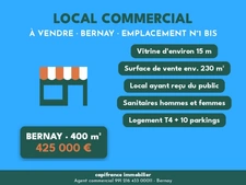 Local/bureau à vendre BERNAY (27)