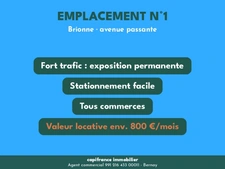 LOCAL COMMERCIAL 135 m² – VENDU LIBRE – BRIONNE – EMPLACEMENT N°1