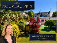 ARNAGE – CŒUR DE VILLE – MAISON RÉNOVÉE, JARDIN, DÉPENDANCE & DOUBLE GARAGE 43 M²