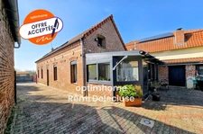Vaux-Andigny - Longère individuelle de 3 Chambres avec garage & jardin clos sur 1750m²