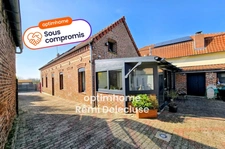 Vaux-Andigny - Longère individuelle de 3 Chambres avec garage & jardin clos sur 1750m²