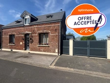Vaux-Andigny 02110 - Charmante maison individuelle avec garage & jardin clos sur 1470m²