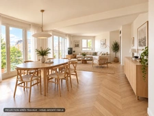 Paris 18e – Ordener / Marcadet – 6ème étage avec ascenseur, balcon-terrasse et vue dégagée