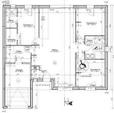 PLAIN PIED NEUF AVEC 3 CHAMBRES GARAGE ET JARDIN CLÉ EN MAIN