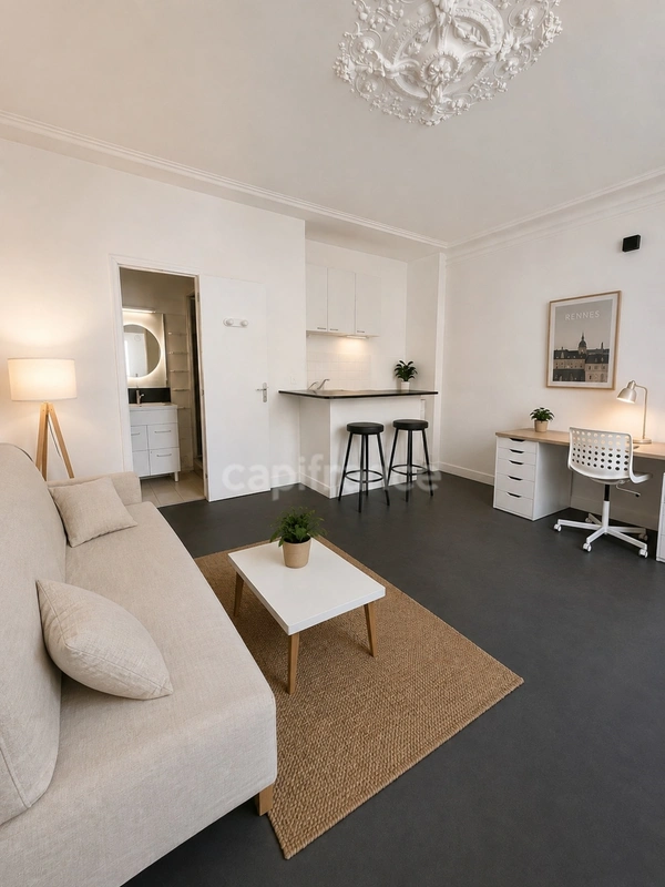 Appartement à vendre 1 pièce RENNES (35) Centre-ville Historique 
