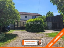 Maison avec grand terrain arboré en plein cœur de Gondrin !! 