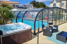 House for sale, 8 rooms, SAINT GILLES CROIX DE VIE (85) - property complex of 2 four-room houses with swimming pool, small garden, parking