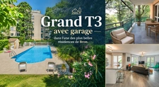  Grand T3 de 78 m² avec terrasse, garage possible et piscine privative à Bron (69)