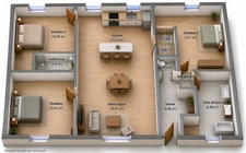 Maison de plain-pied à vendre 5 pièces VENISSIEUX (69)
