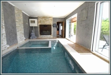 Peyroules property: Villa with indoor pool and outbuildings, high profitability.