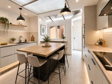 Maison à vendre 3 pièces CALAIS (62), 87m2 , 2 chambres ( possible trois),  cour , rue calme proche centre ville et autoroute
