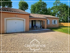 Maison de plain pied 3 chambres, garage et jardin clos